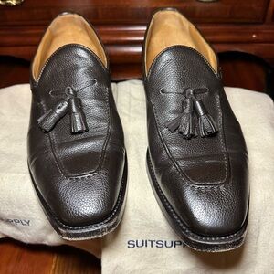 Suitsupply Chocolate Brown Tassel Bruin Loafers